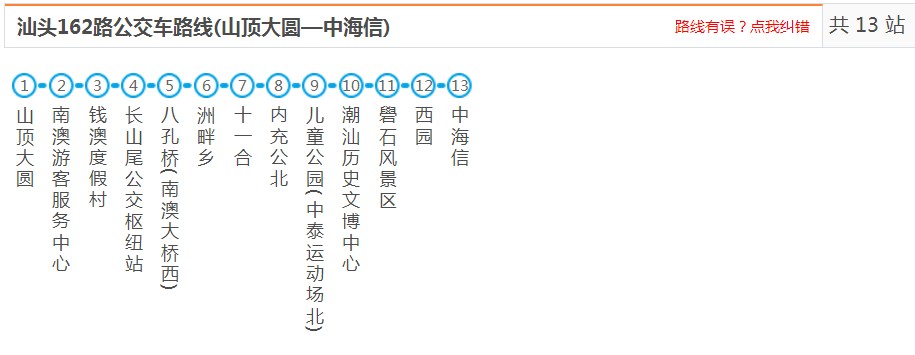 汕頭162路_汕頭162路公交車路線_濠江-南澳公交線路查詢