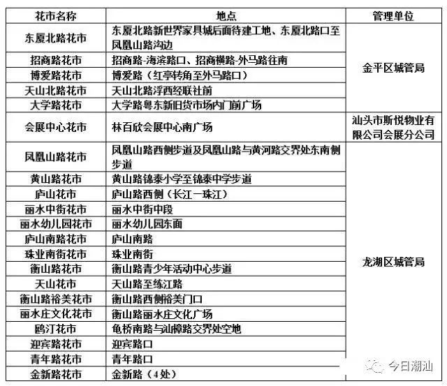 2018汕頭迎春花市地址